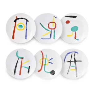 À Toute Épreuve Bread and Butter Plate Set by Joan Miró