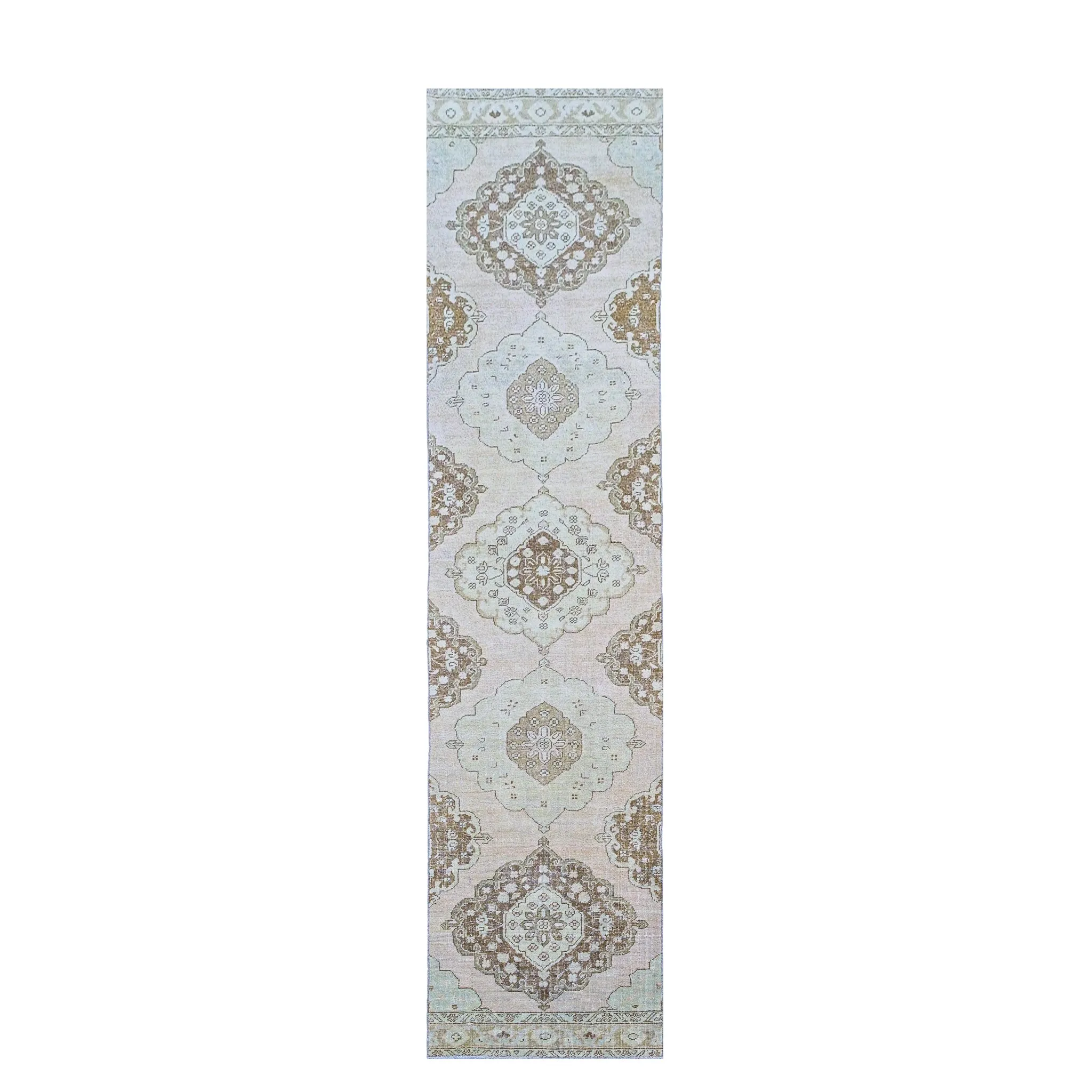 14047 Handwoven Vintage Rug 2’7x12