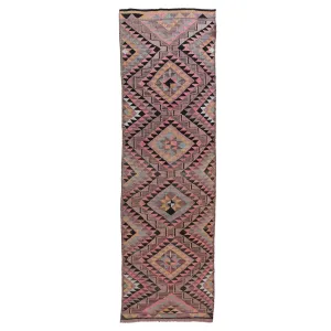 15344 Handwoven Vintage Rug 2’10x9’4