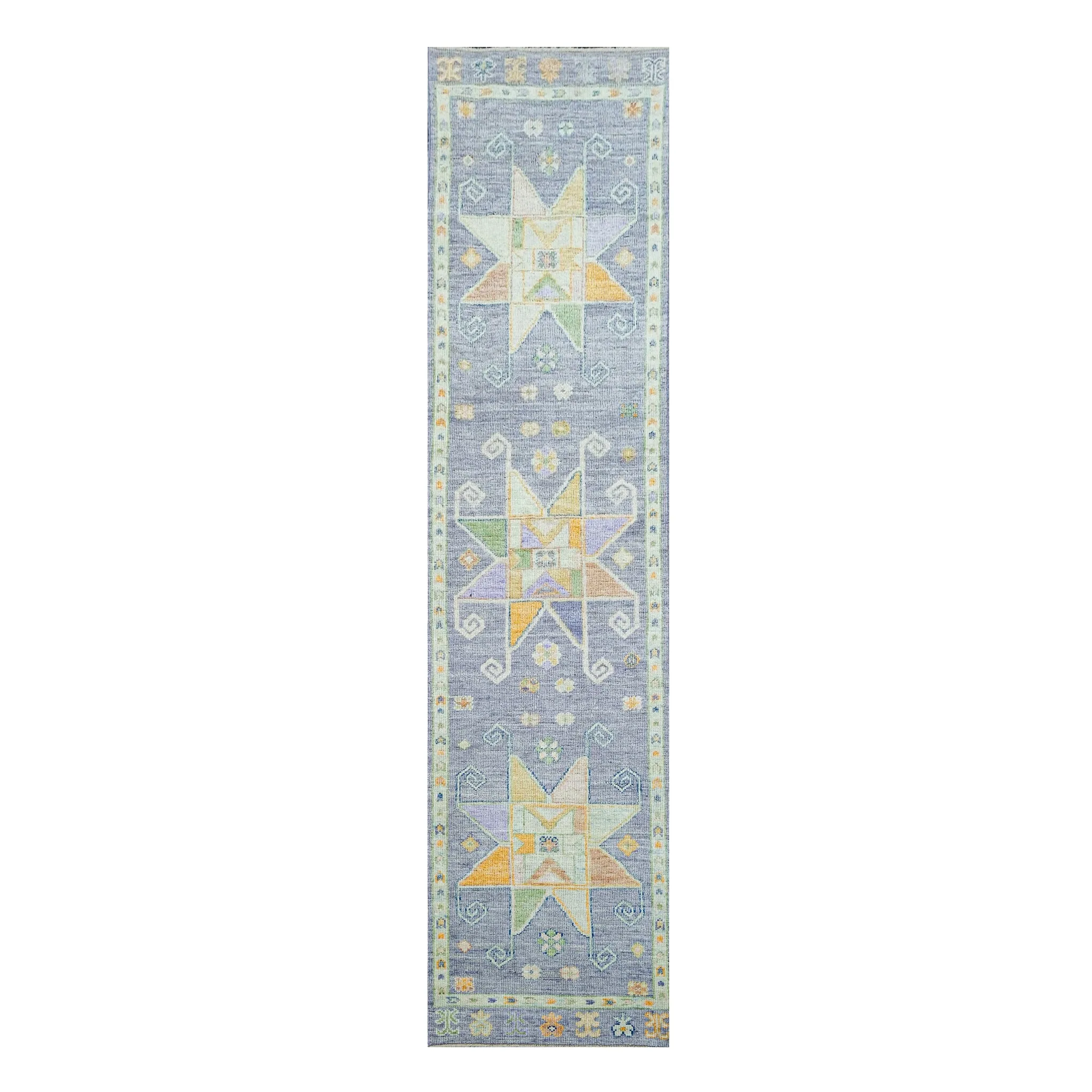 15489 Handwoven Rug 2’7x12