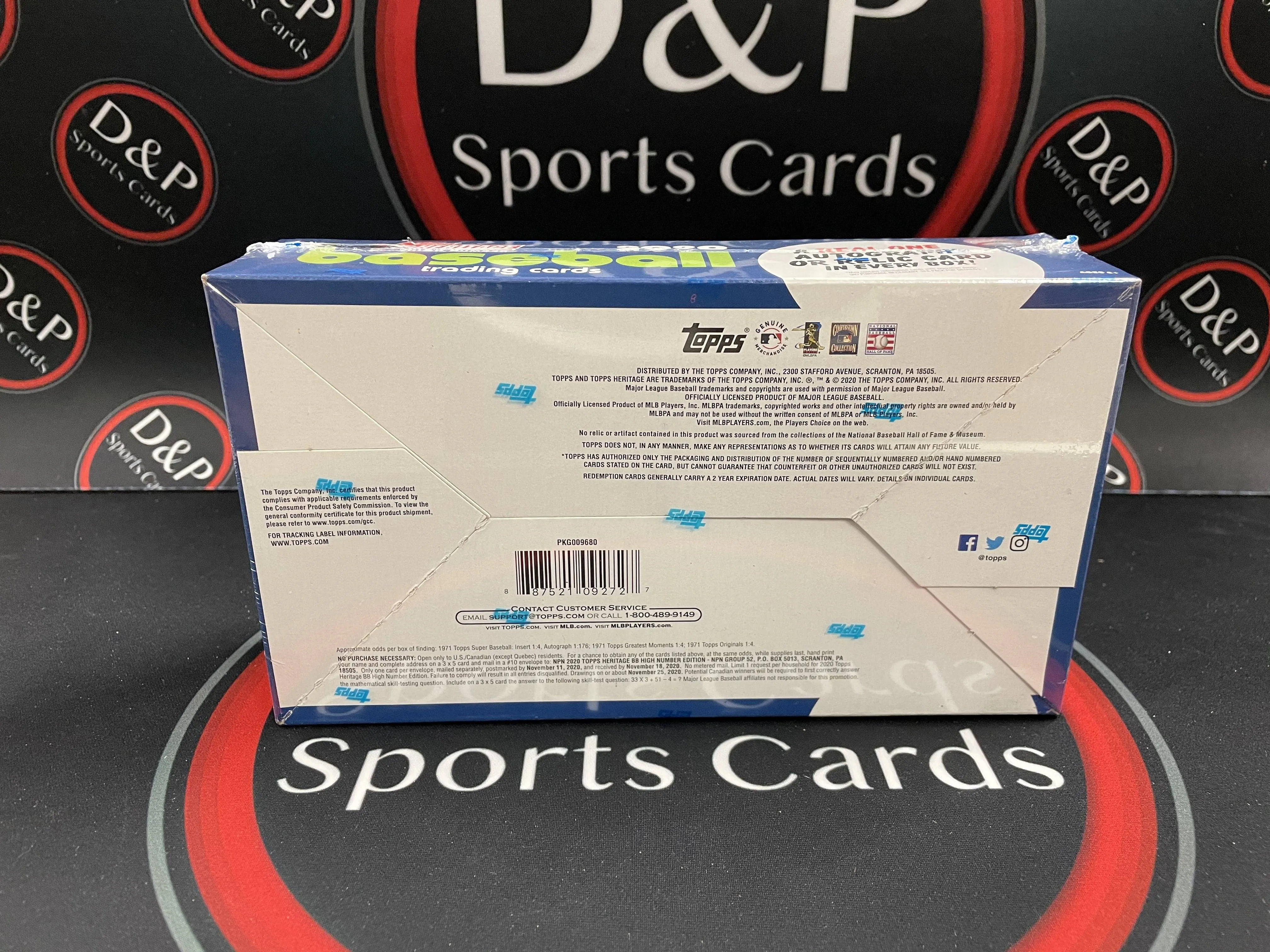 2020 Topps Heritage High Number Baseball Hobby Box