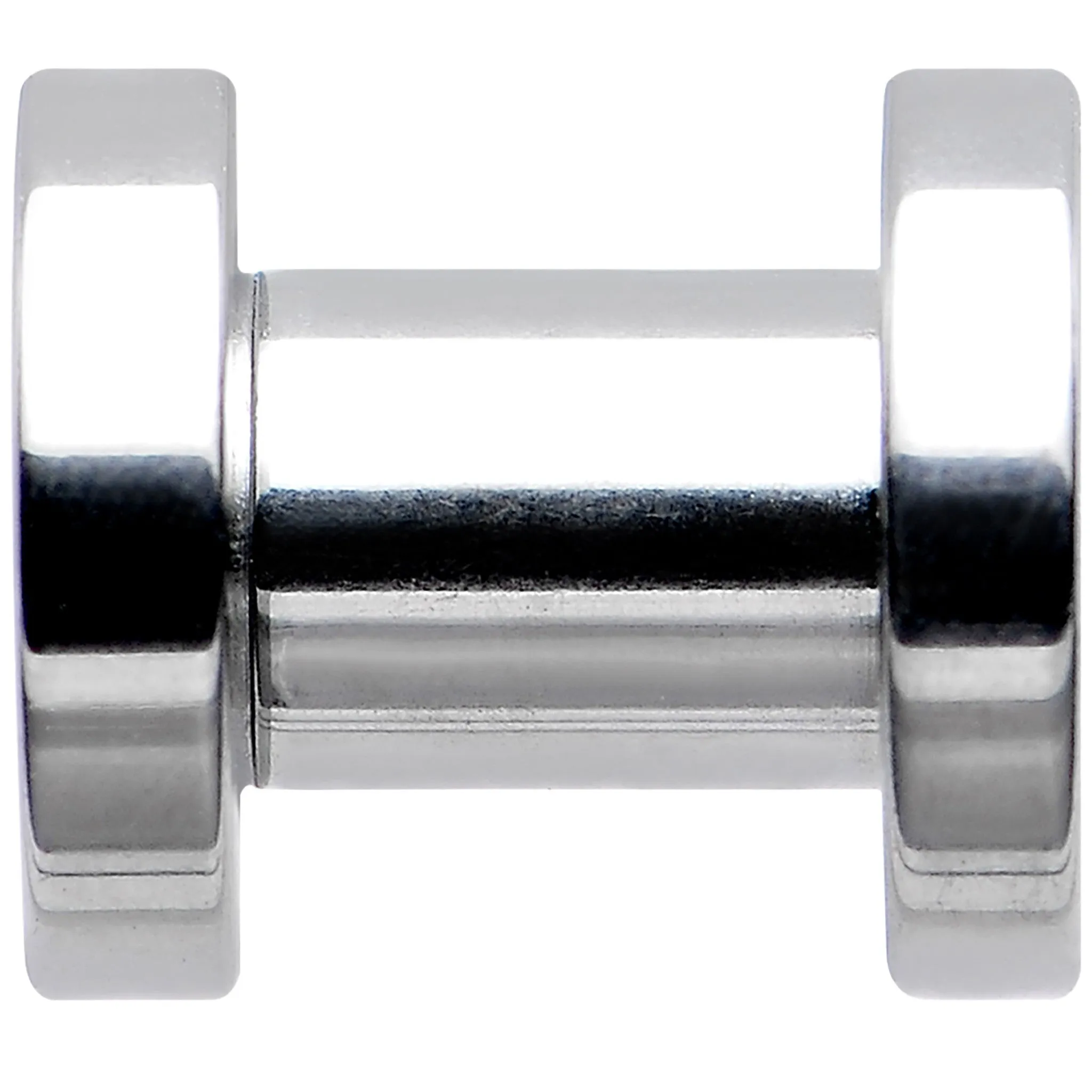 4 Gauge Stainless Steel Silver Sugar Glitter Screw Fit Plug