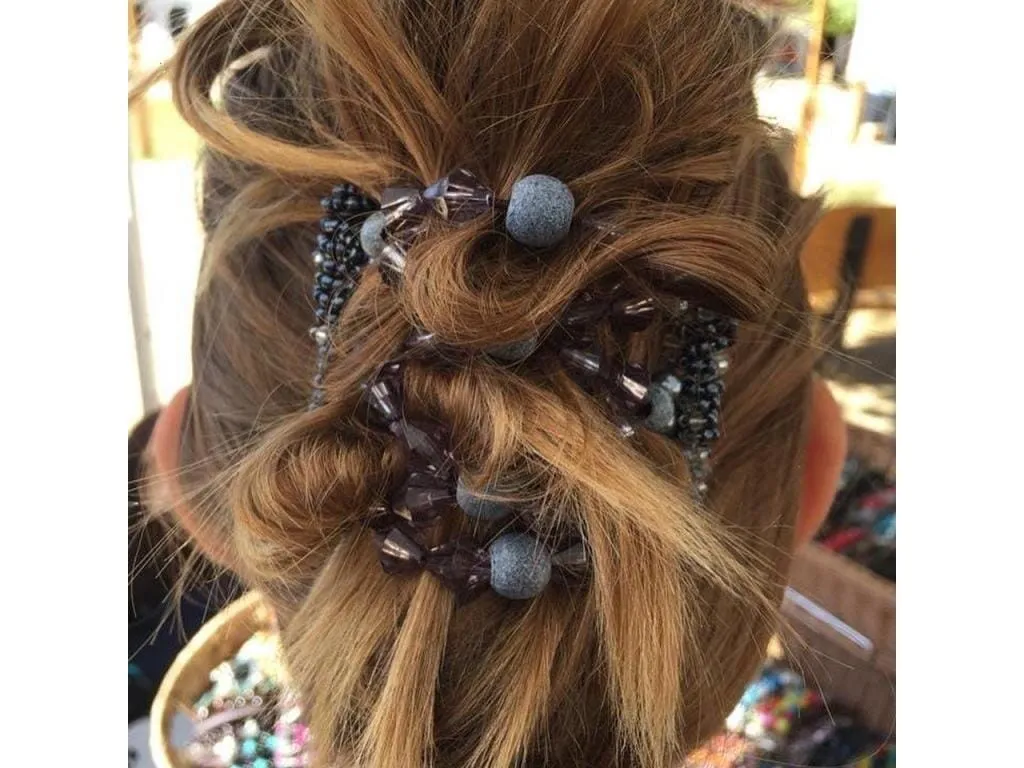 African Butterfly Wire Hair Clip - 7 Tong 565
