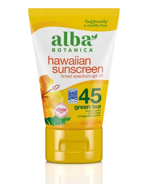 Alba Botanica Hawaiian Sunscreen SPF45 Green Tea 118ml