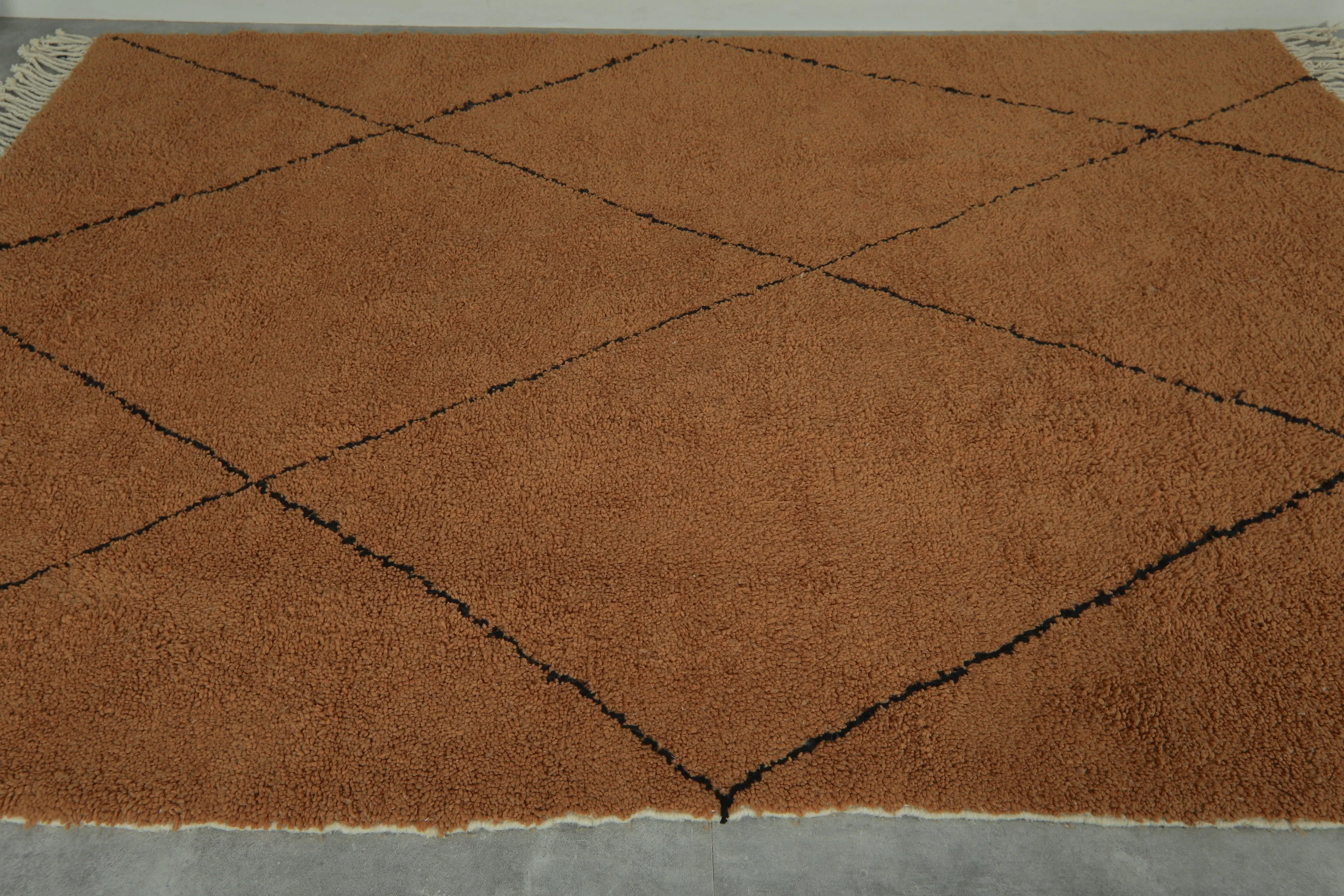 Amazing Moroccan terracotta rug - Handmade Custom rug