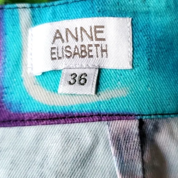 Anne Elizabeth Multicolor Abstract Avant Garde Pencil Skirt Size 4