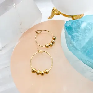 Annika Beaded Mini Hoops