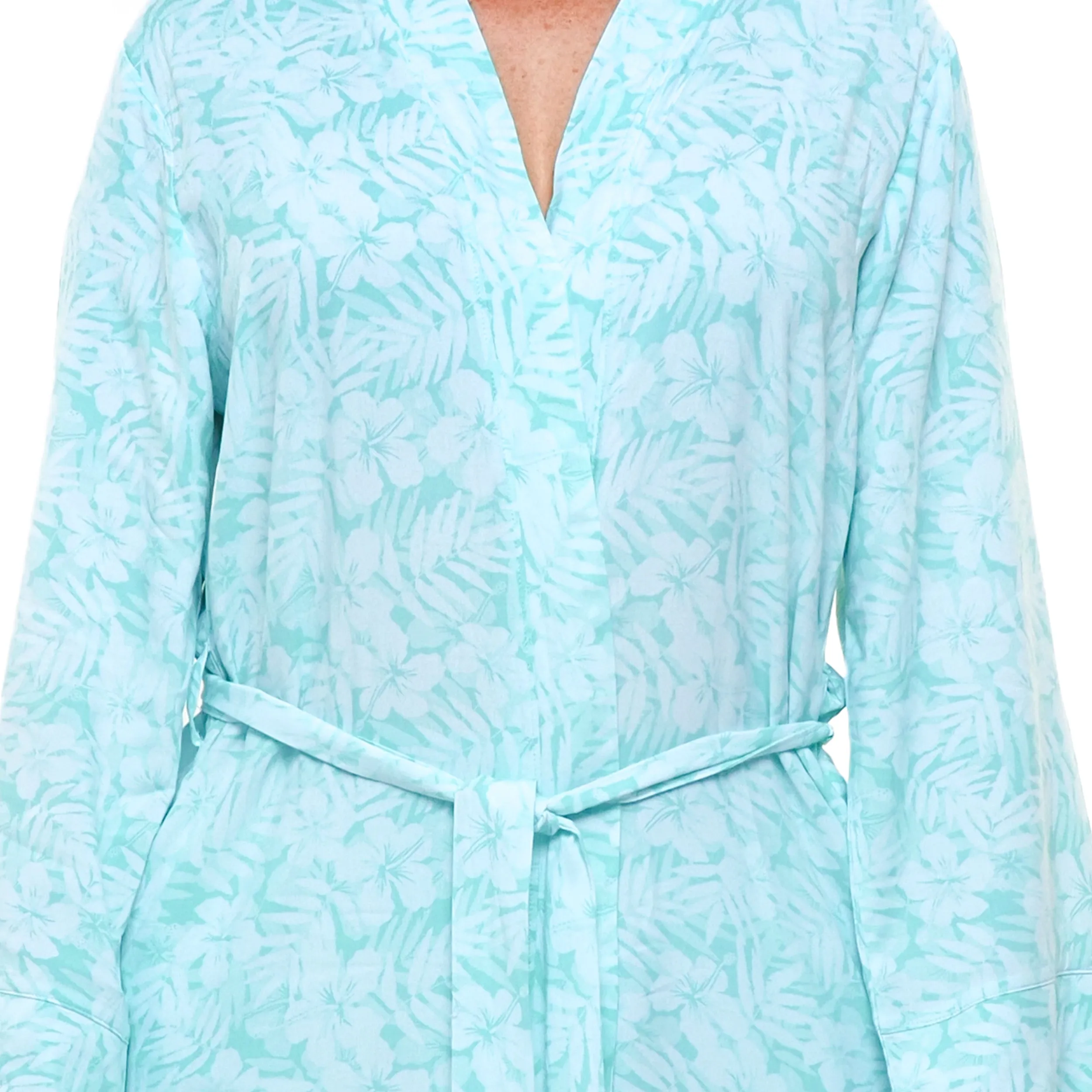 AOP CHALLIS ROBE
