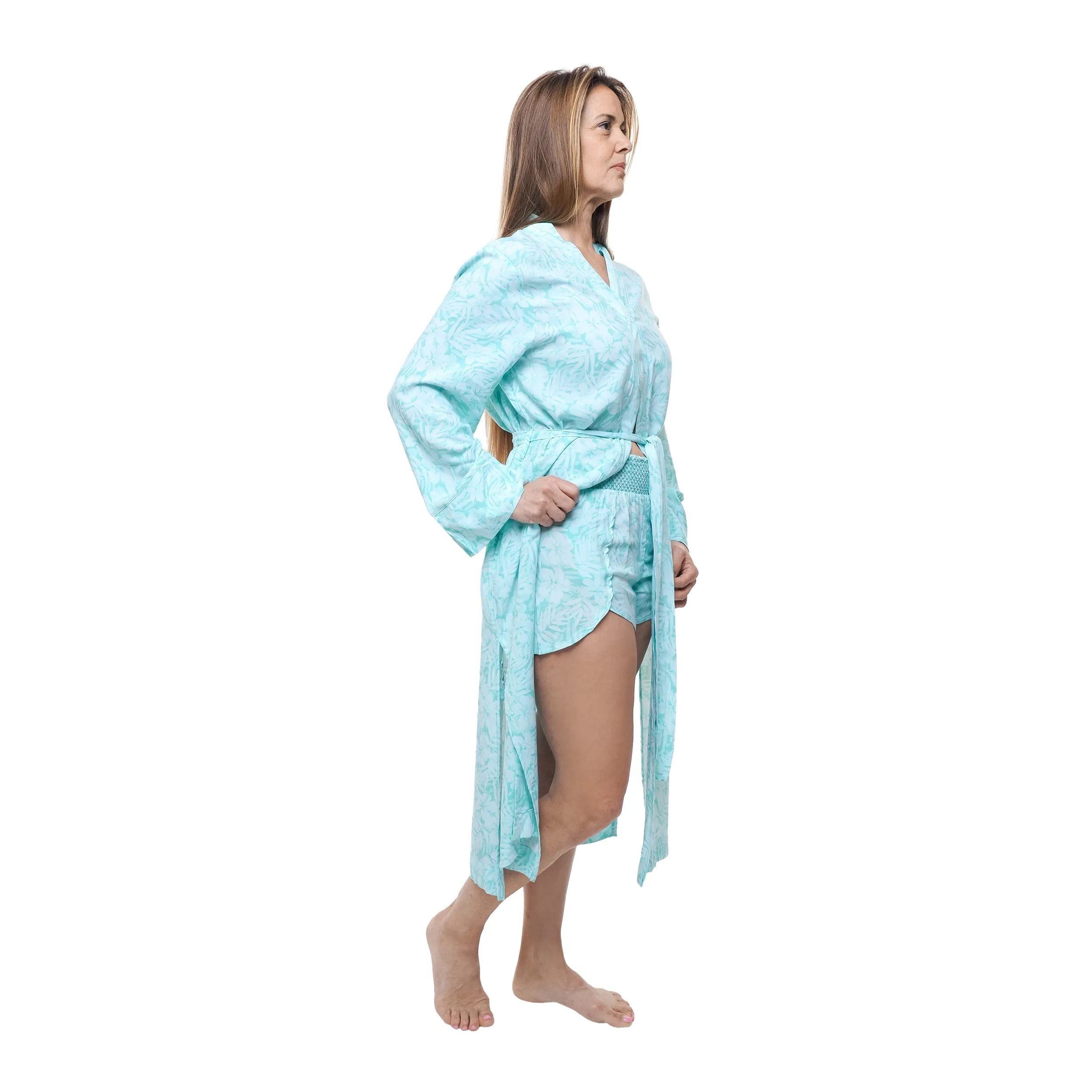 AOP CHALLIS ROBE