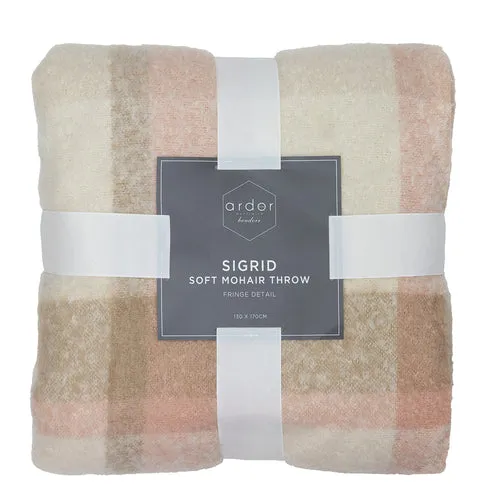 ARDOR BOUDOIR SIGRID THROW RUG - PINK
