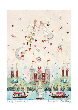 Art Print in a Tube | Fairytale Wedding | Lucy Loveheart
