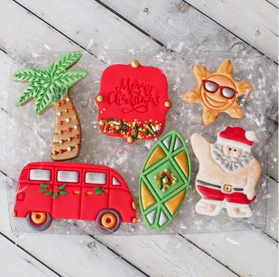 Aussie Tropical Christmas Cookie Cutter Set