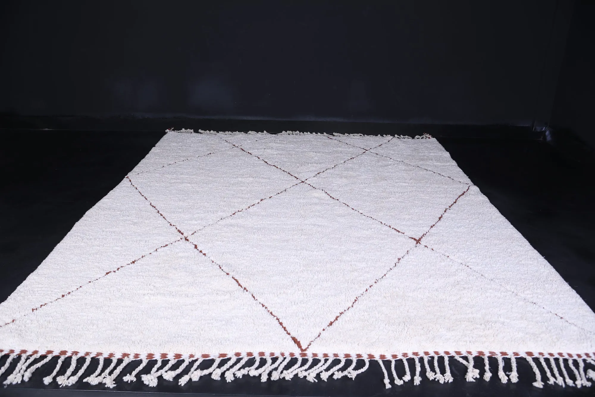 Authentic handmade Beniourain rug - Berber rug - Wool rug