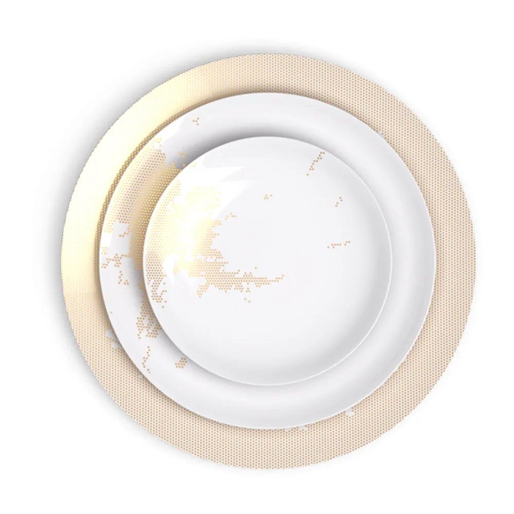 Avant Ici Maintenant Gold Bread & Butter Plate