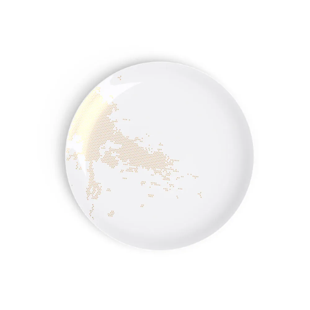 Avant Ici Maintenant Gold Dessert Plate