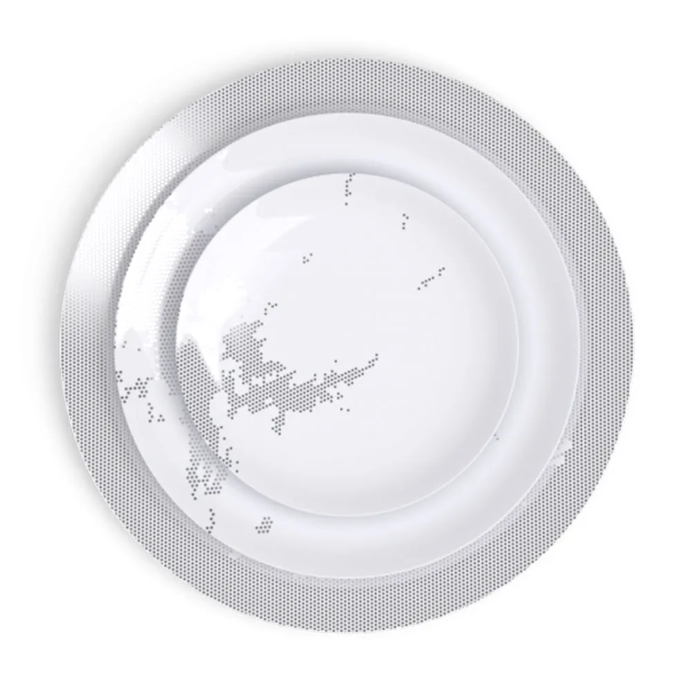 Avant Ici Maintenant Platinum Bread Plate
