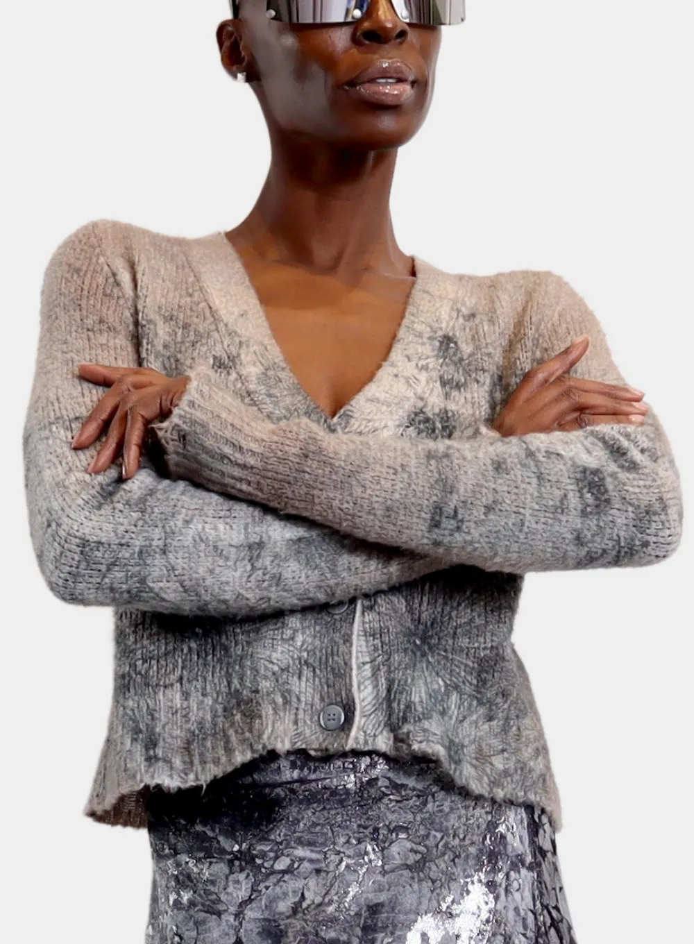 AVANT TOI | Daisy Print Brushed Cotton Cardigan