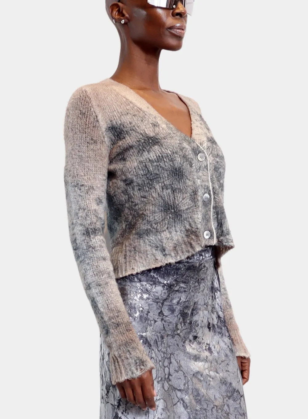 AVANT TOI | Daisy Print Brushed Cotton Cardigan