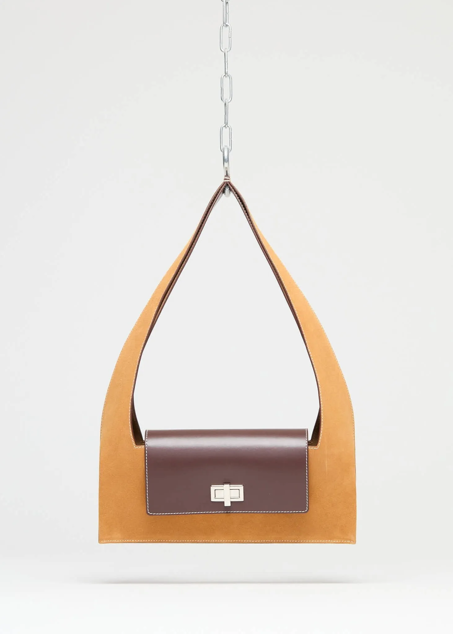 Baguette - Suede Camel Marron