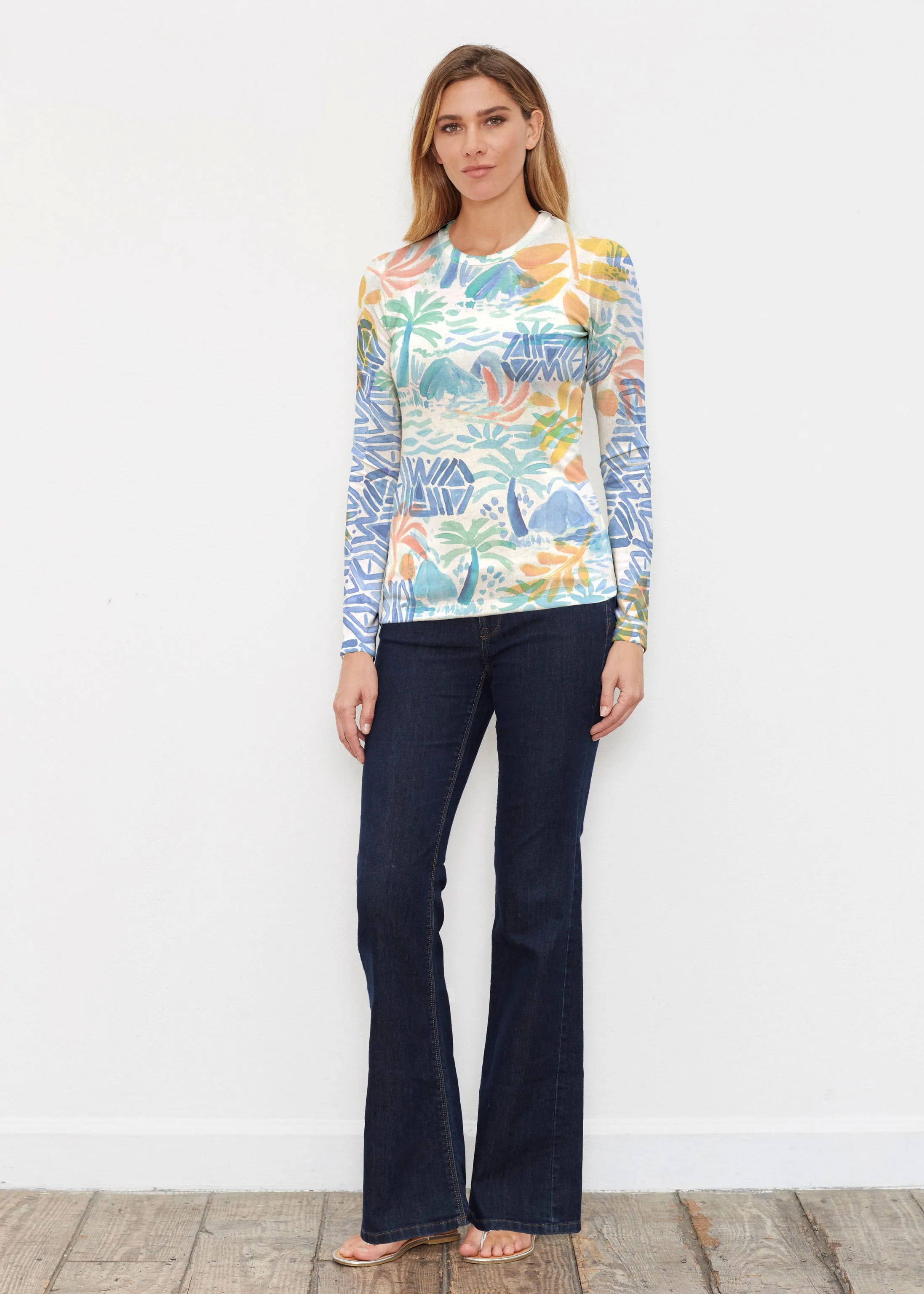 Bahama Mama (17256) ~ Butterknit Long Sleeve Crew Top