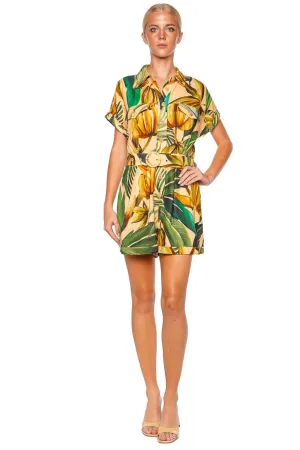 Bananart Tropical Belted Romper