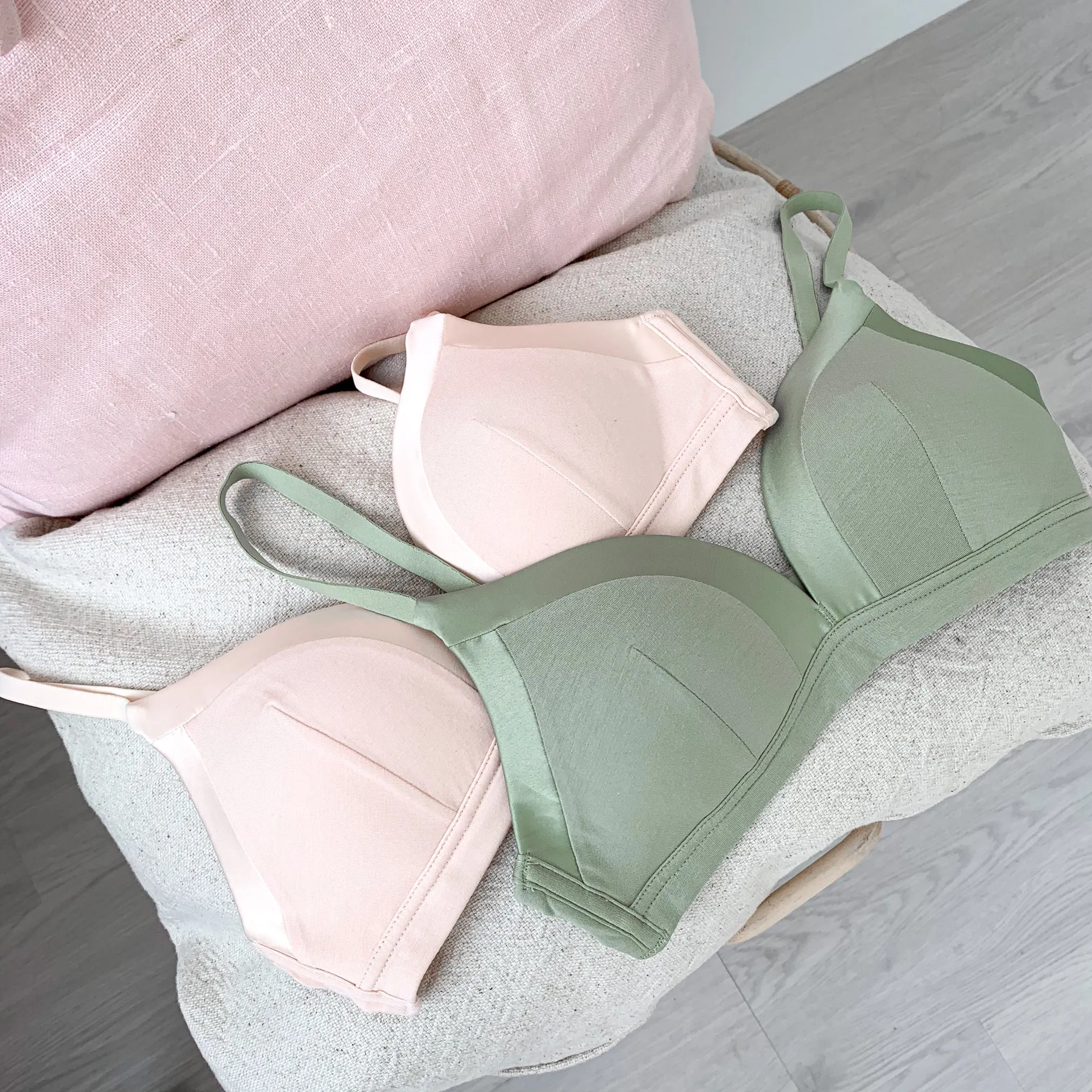 Basic Soft Freedom Wireless Bra (Modal® Fabric) in Nude (Size S & L Only)