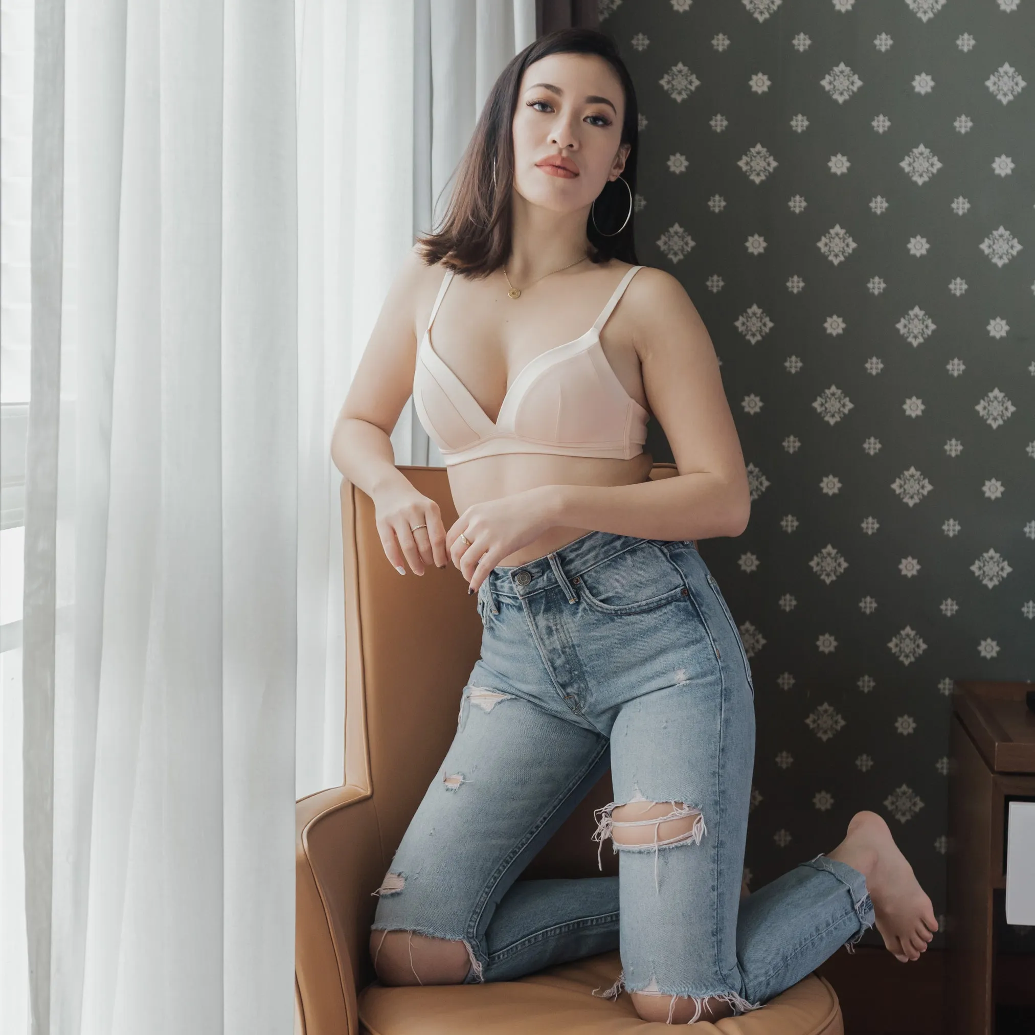Basic Soft Freedom Wireless Bra (Modal® Fabric) in Nude (Size S & L Only)