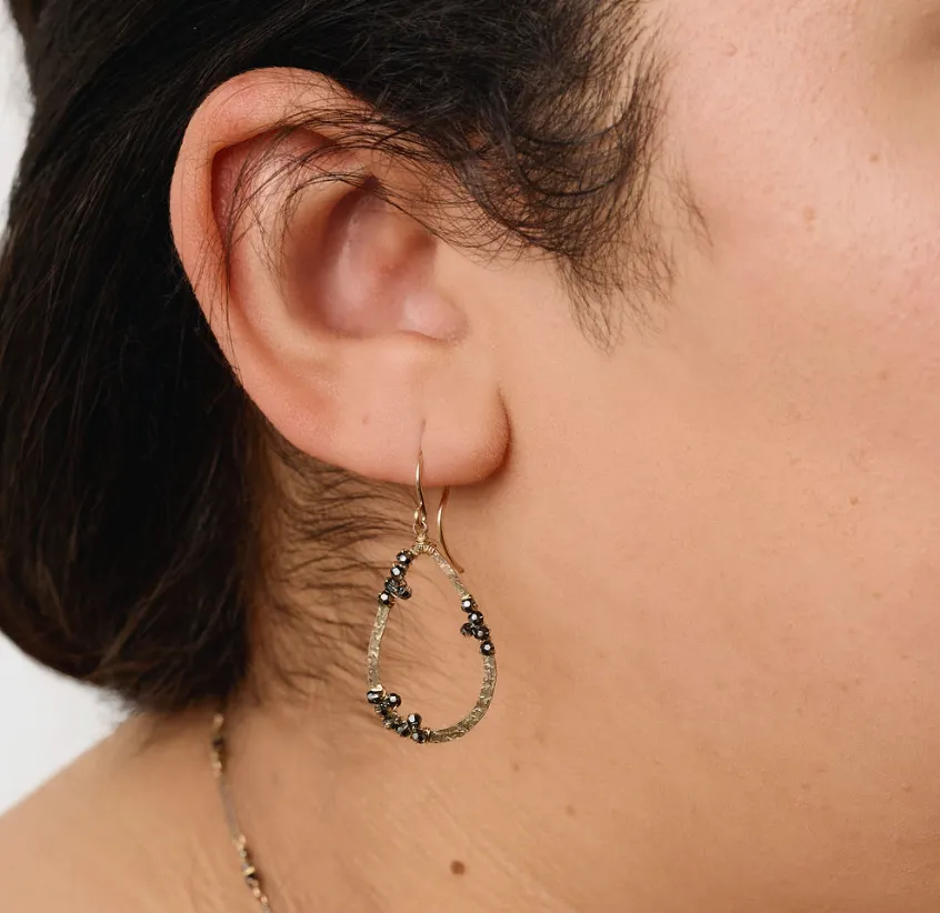 Beaded Cluster Earrings