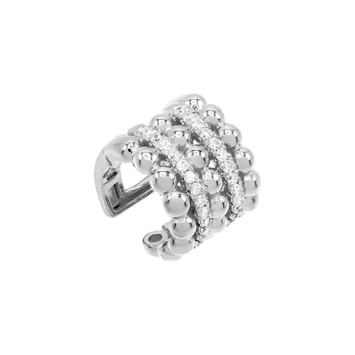 Beaded CZ Ear Cuff