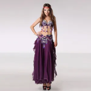 Beaded Decorated Sexy Dance Wear Plus Size Belly Dance Costume