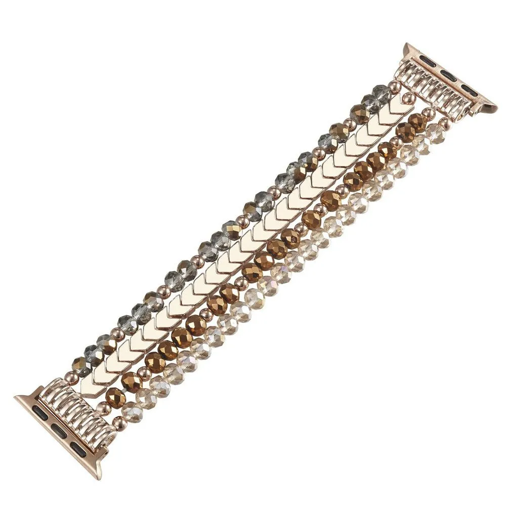 Beaded Steel Apple Watch Band for Women