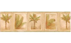 Beige Tropical Palm Tree DW30192B Wallpaper Border