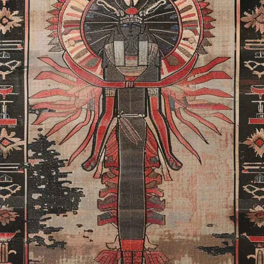 Beneath the Pyramids Hand Knotted Area Rug