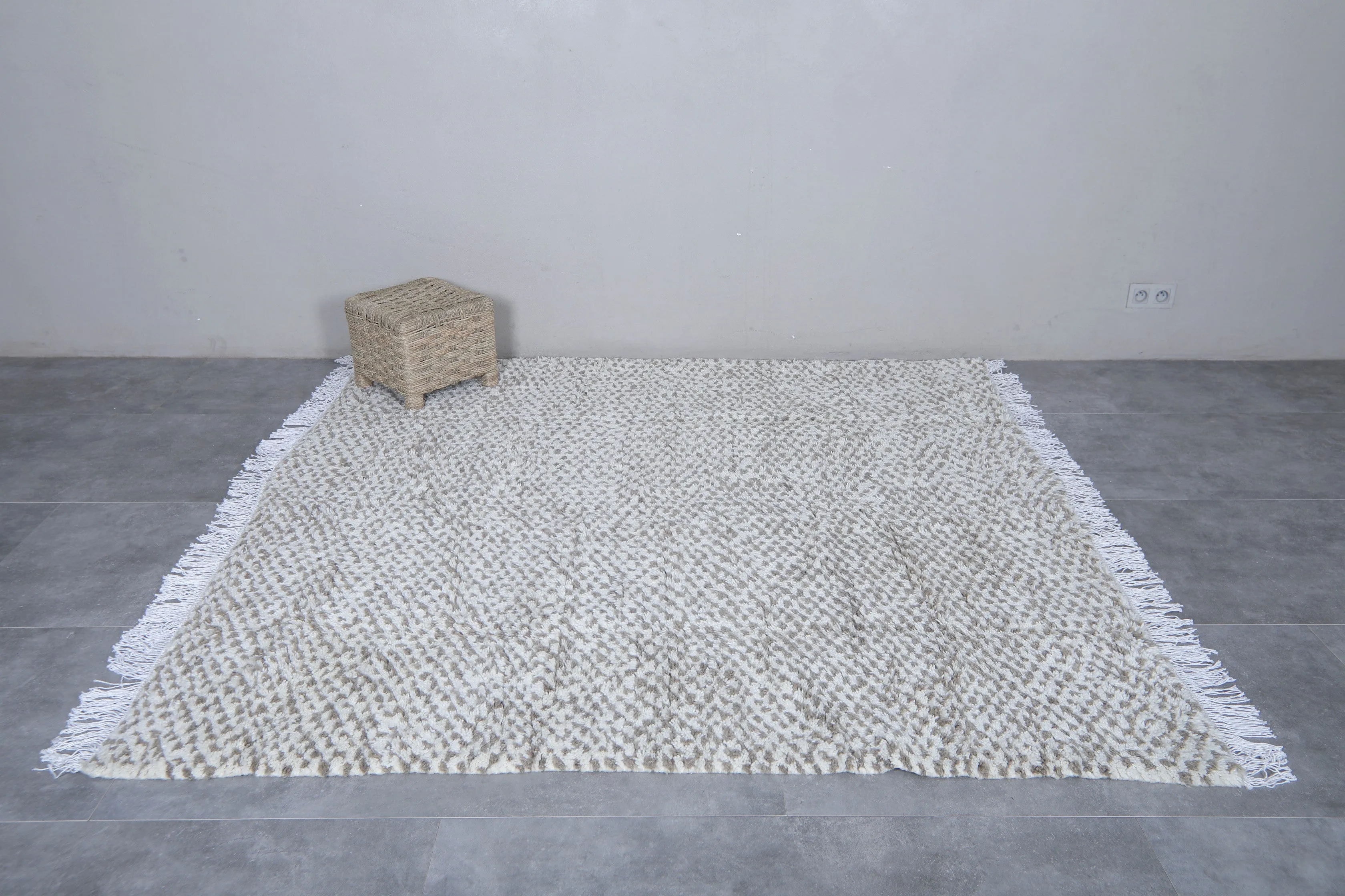 Beni ourain dots Rug - Custom Berber Rug - Wool rug morocco