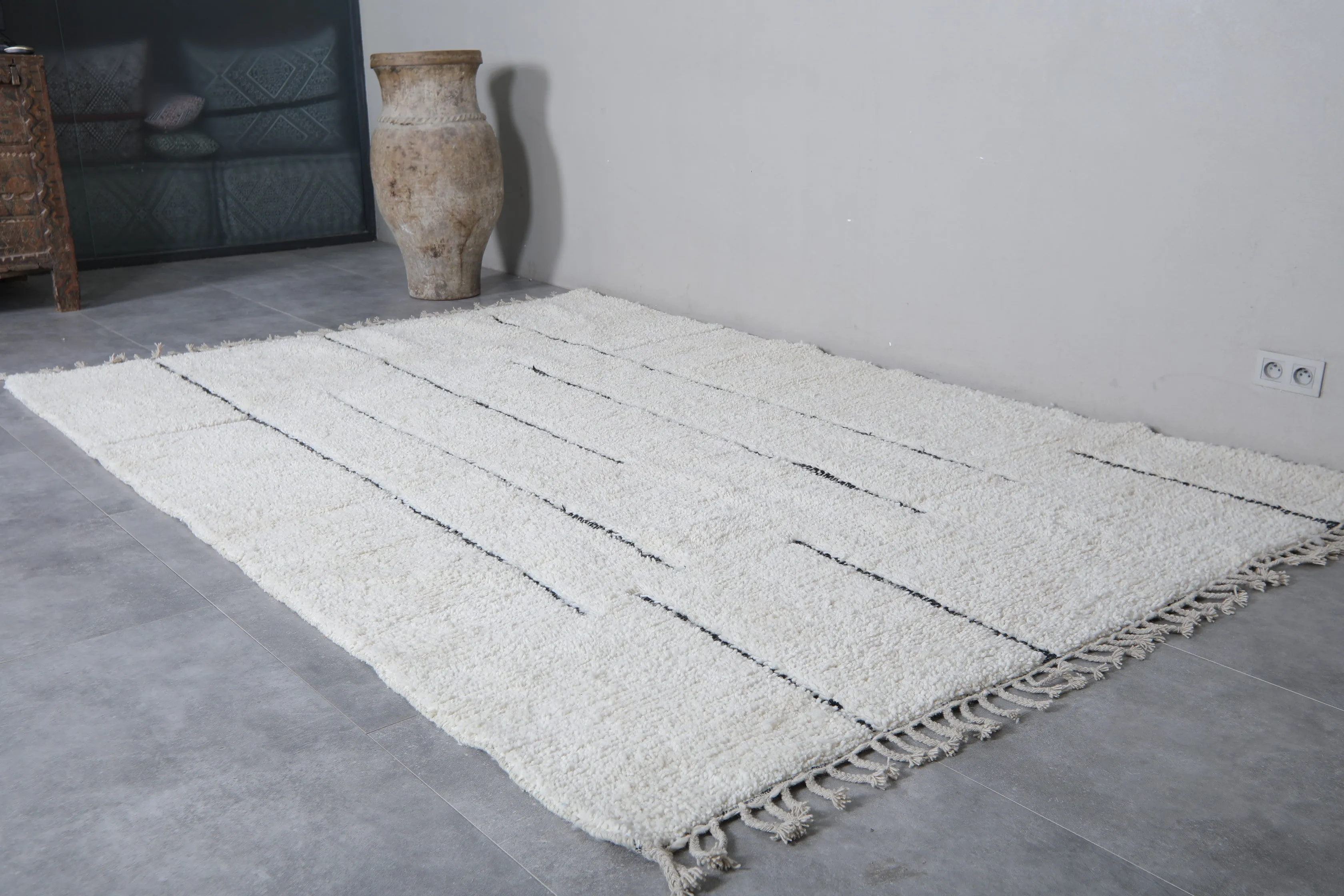 Beni Ourain rug - Berber handmade rug custom