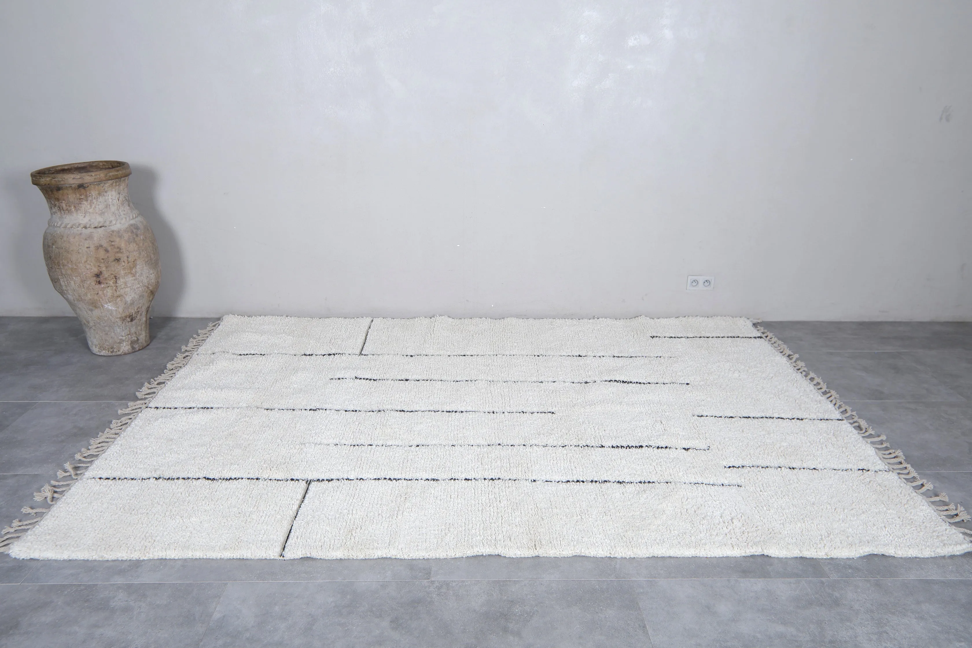 Beni Ourain rug - Berber handmade rug custom