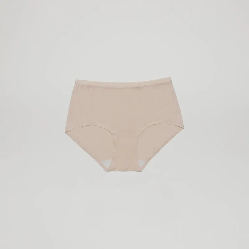 BioTracker High-Waisted Full Brief - Nude