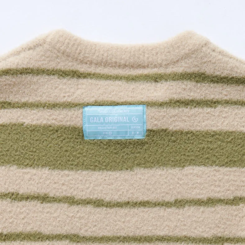 BLURR MOHAIR SWEATER (SAND/GREEN)