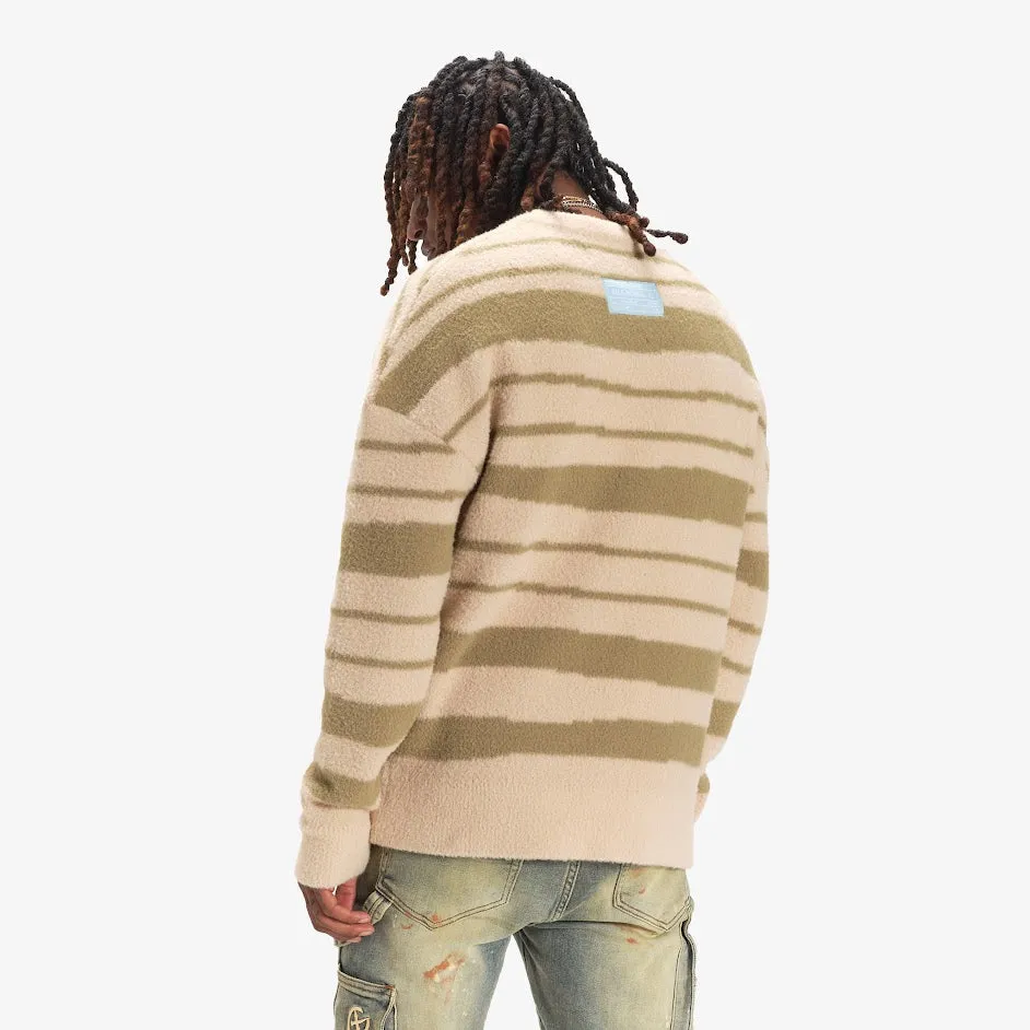 BLURR MOHAIR SWEATER (SAND/GREEN)