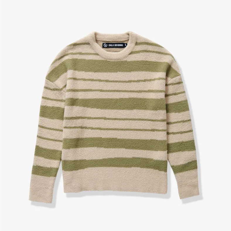 BLURR MOHAIR SWEATER (SAND/GREEN)
