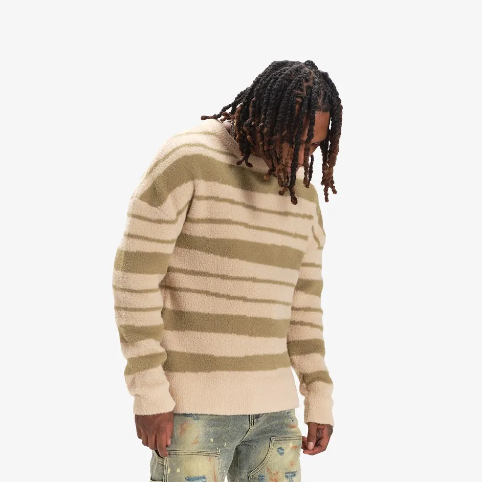 BLURR MOHAIR SWEATER (SAND/GREEN)