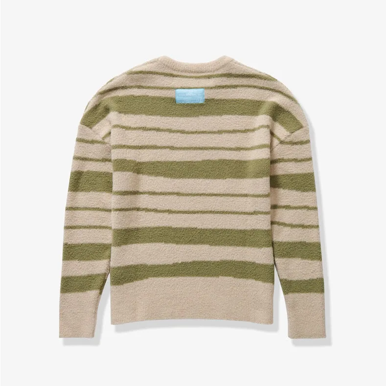 BLURR MOHAIR SWEATER (SAND/GREEN)
