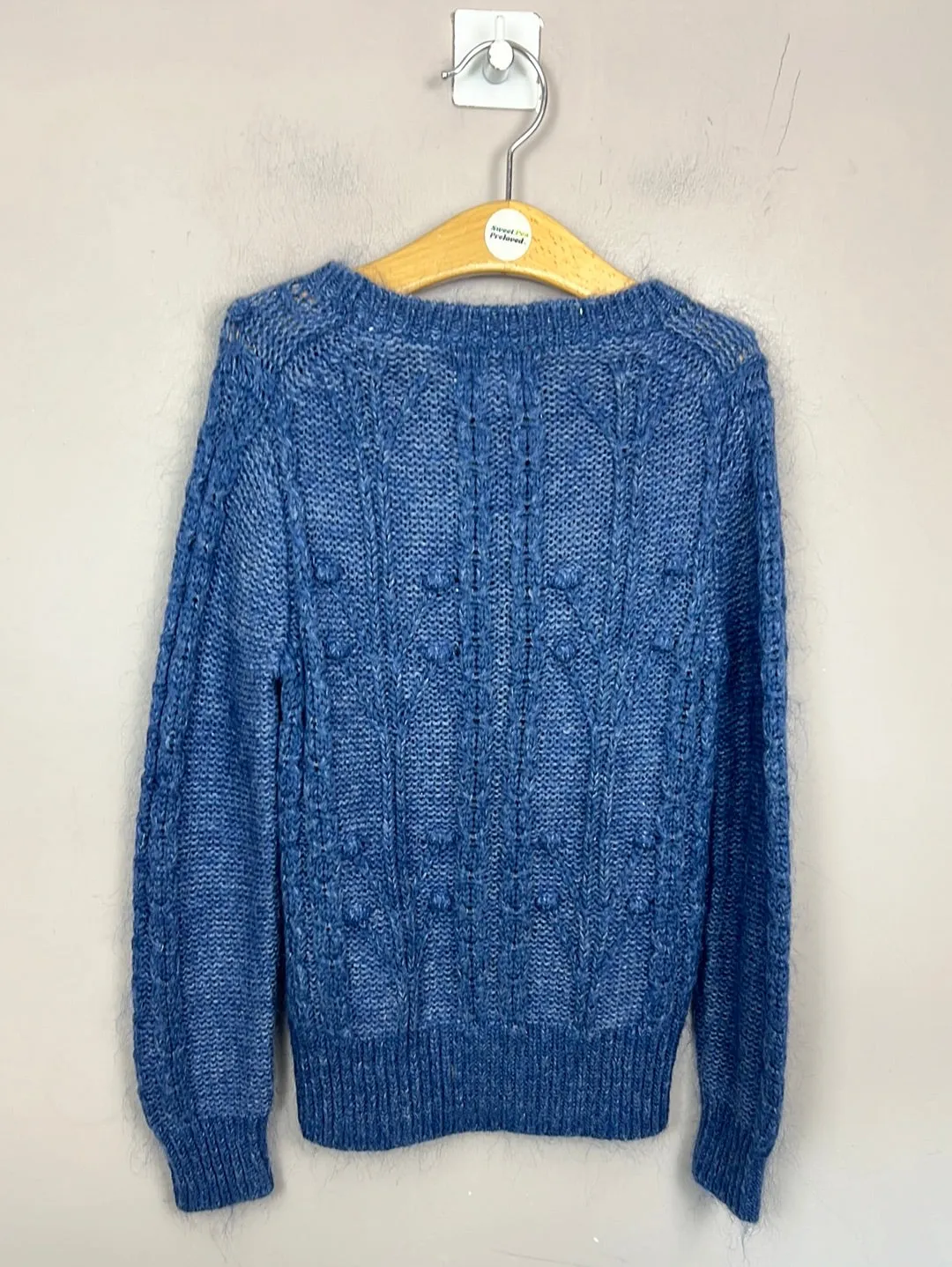 Boden blue super soft mohair mix jumper 7-8y