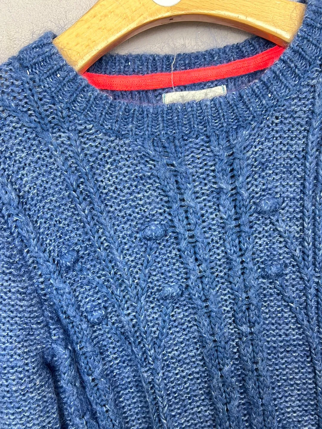 Boden blue super soft mohair mix jumper 7-8y