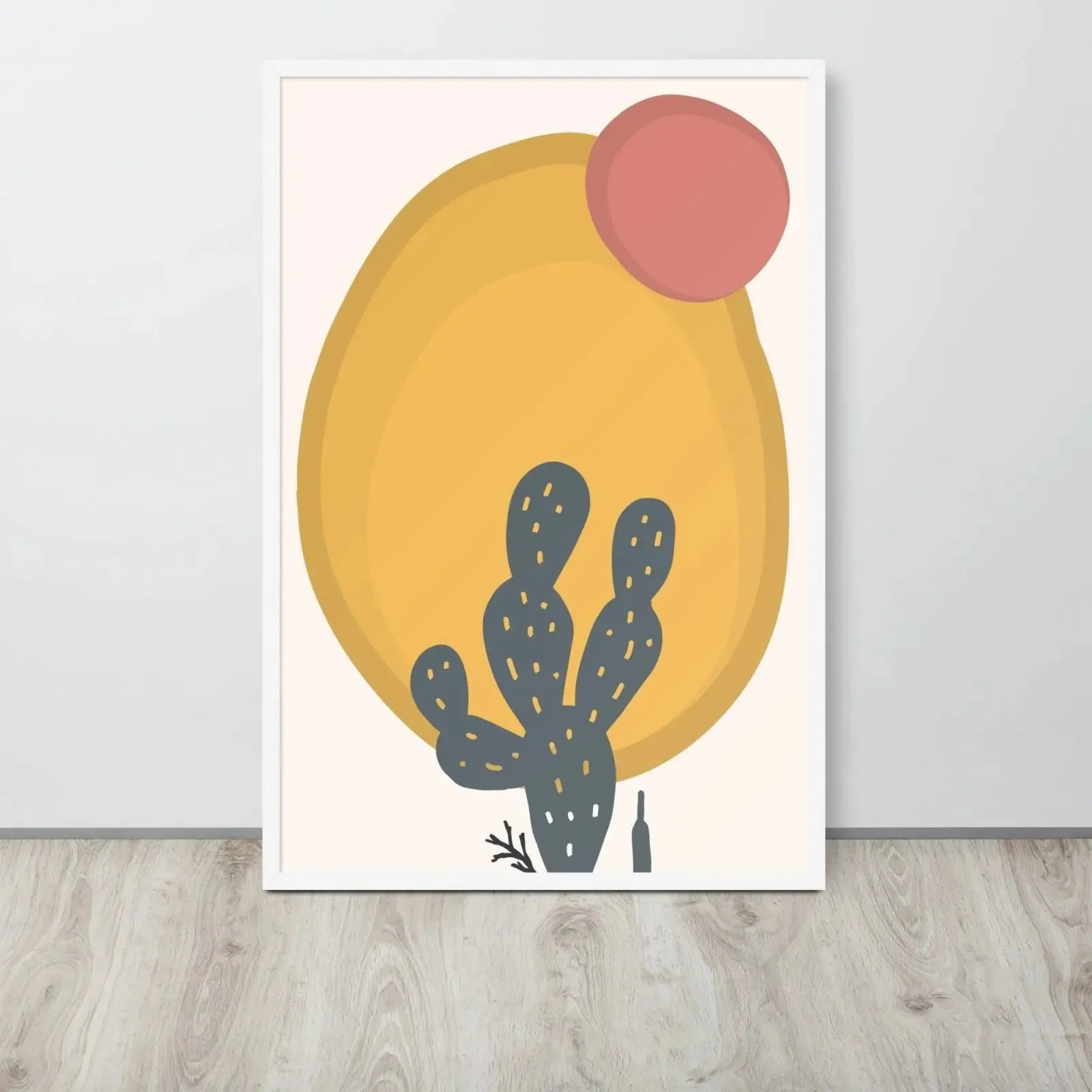 Cactus Juice: Matisse-Inspired Framed Poster – A Splash of Vibrant Elegance