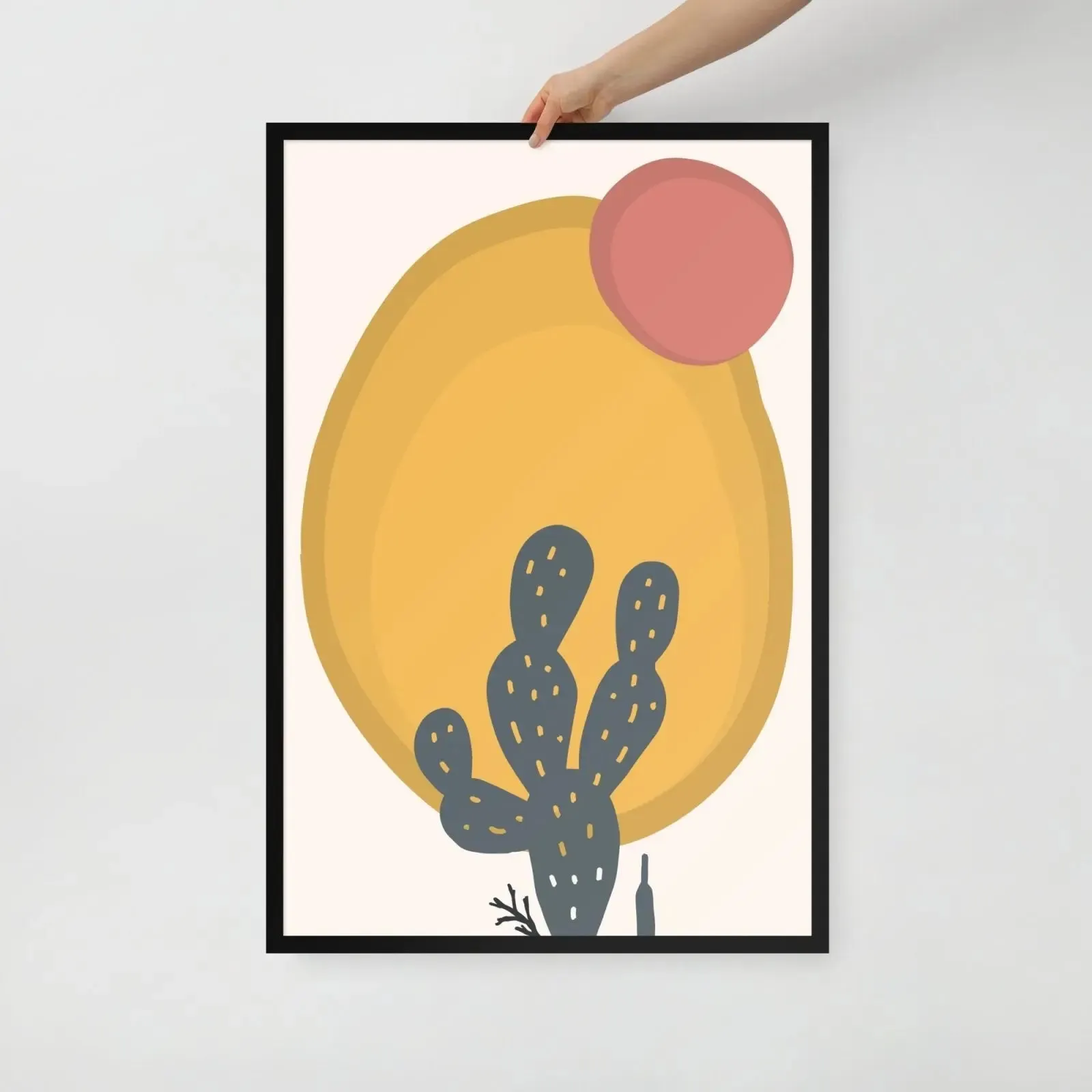Cactus Juice: Matisse-Inspired Framed Poster – A Splash of Vibrant Elegance