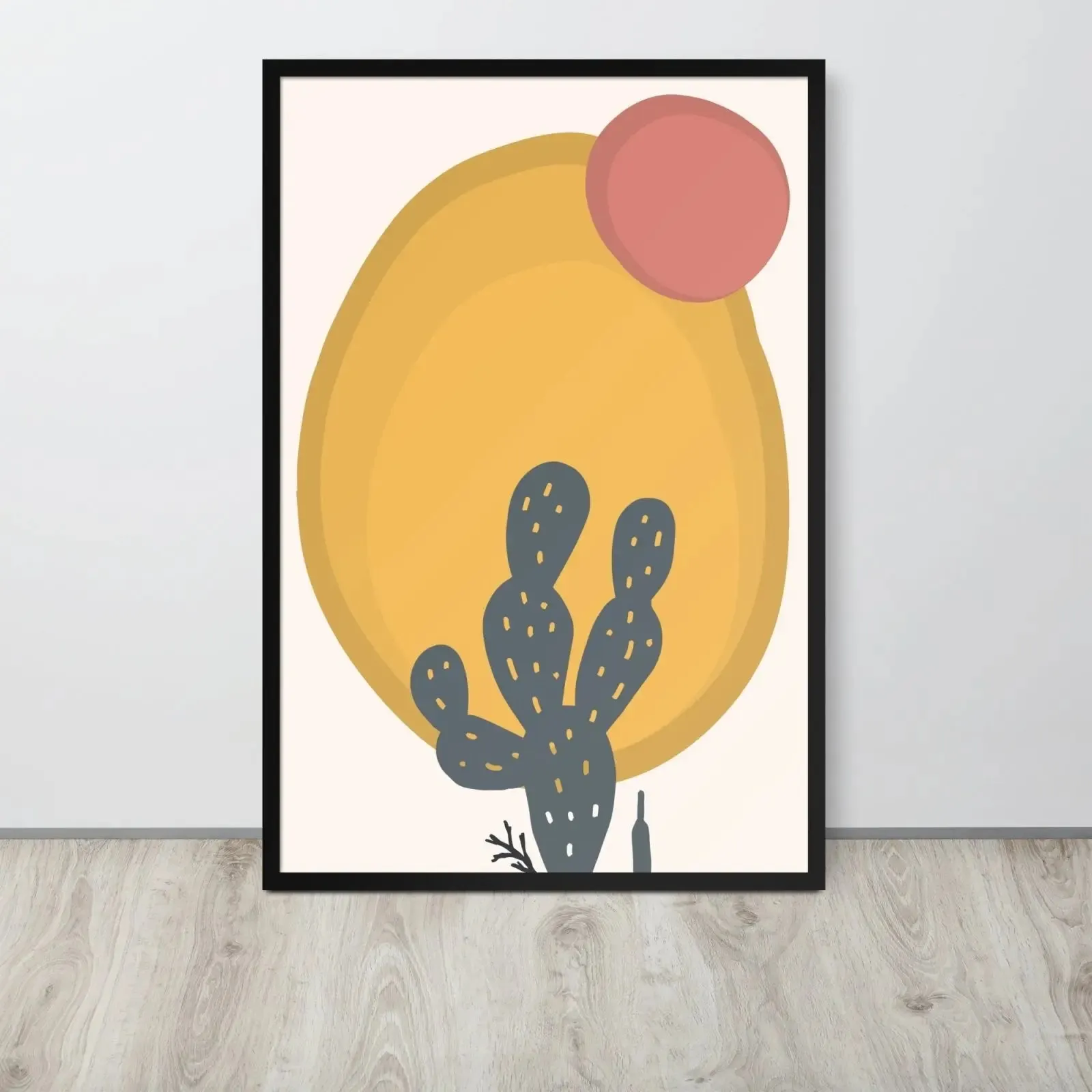 Cactus Juice: Matisse-Inspired Framed Poster – A Splash of Vibrant Elegance