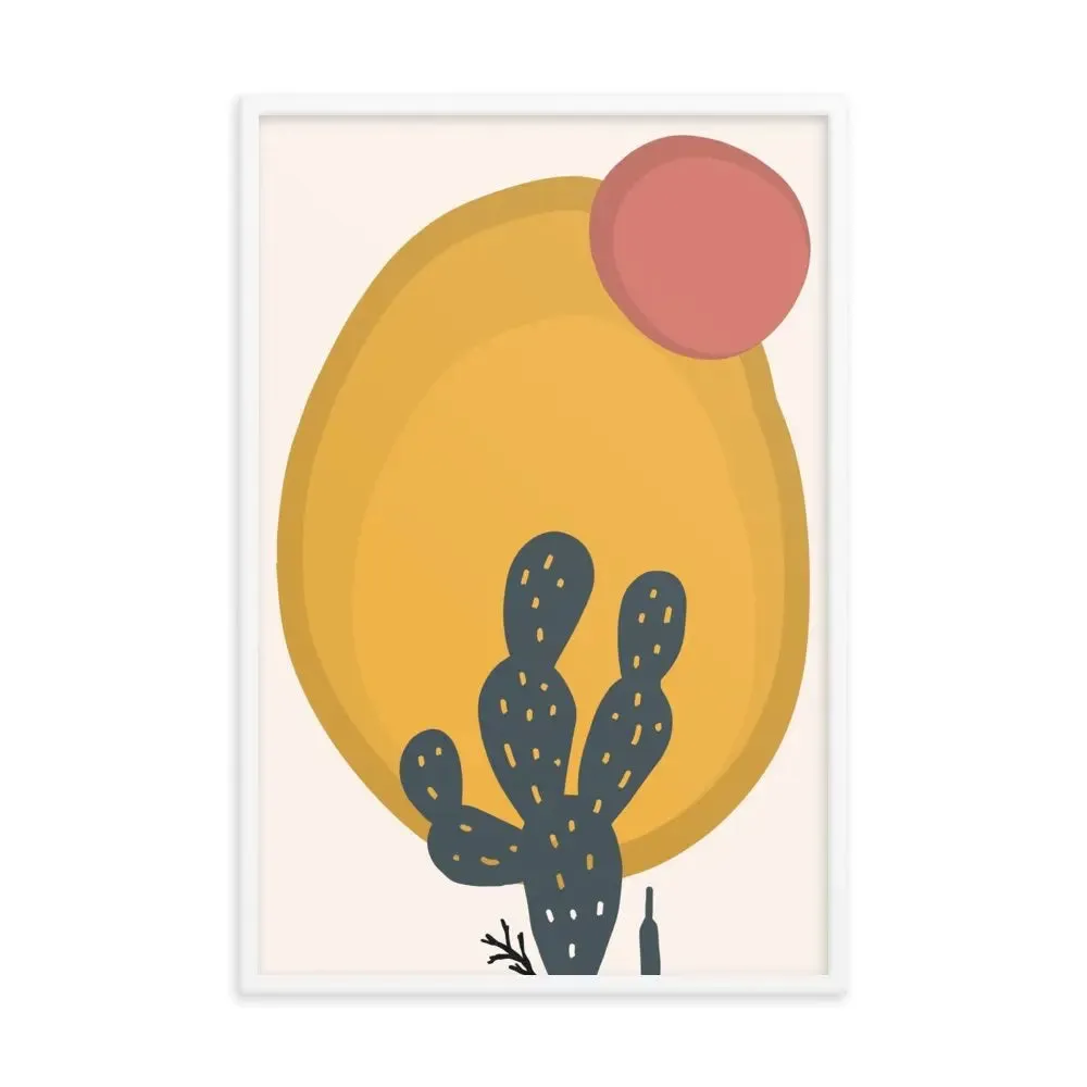 Cactus Juice: Matisse-Inspired Framed Poster – A Splash of Vibrant Elegance