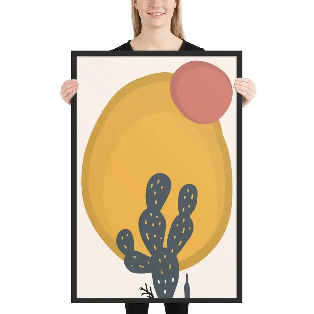 Cactus Juice: Matisse-Inspired Framed Poster – A Splash of Vibrant Elegance