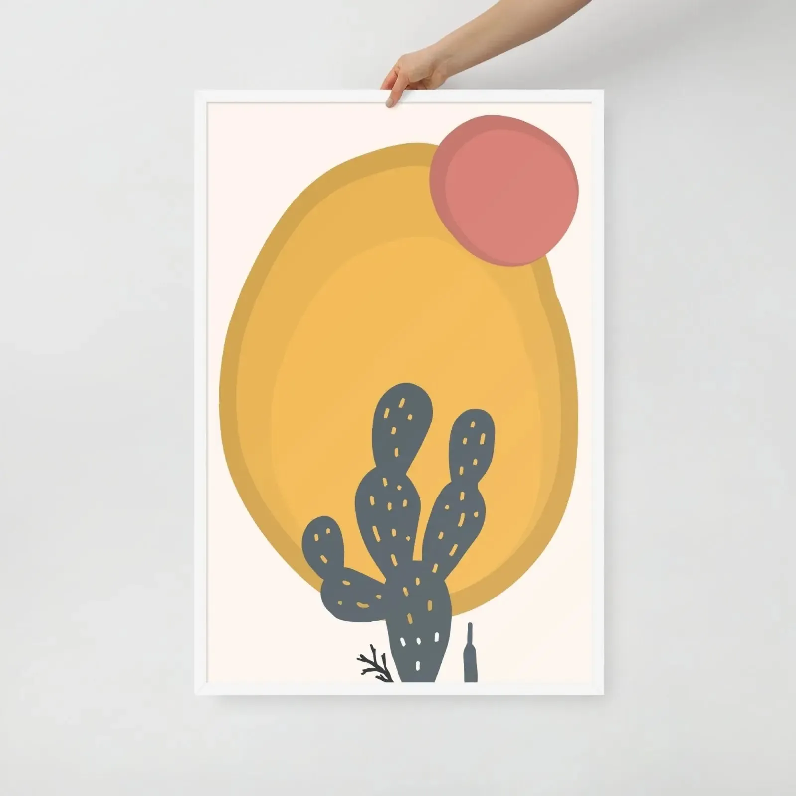 Cactus Juice: Matisse-Inspired Framed Poster – A Splash of Vibrant Elegance